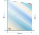 00172  Vitre de poele en Vitrocéramique 325(265)288 mm compatible avec Deville 7867 - P0018617 36,50 €