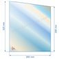 Vitre de poele en Vitrocéramique 325(265)288 mm compatible avec Deville 7867 - P0018617