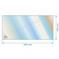 Vitre de poele en Vitrocéramique 493x232 mm Deville 7761 Godin 3716