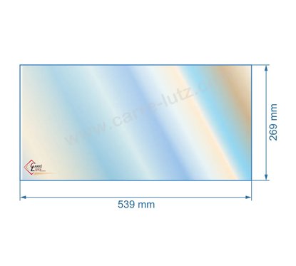 00177  Vitre de poele en Vitrocéramique 539x269 mm Godin 3143 74,40 €