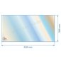 Vitre de poele en Vitrocéramique 539x269 mm Godin 3143