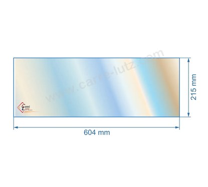 00191  Vitre de poele en Vitrocéramique 604x215 mm Nestor Martin gaz 68,30 €