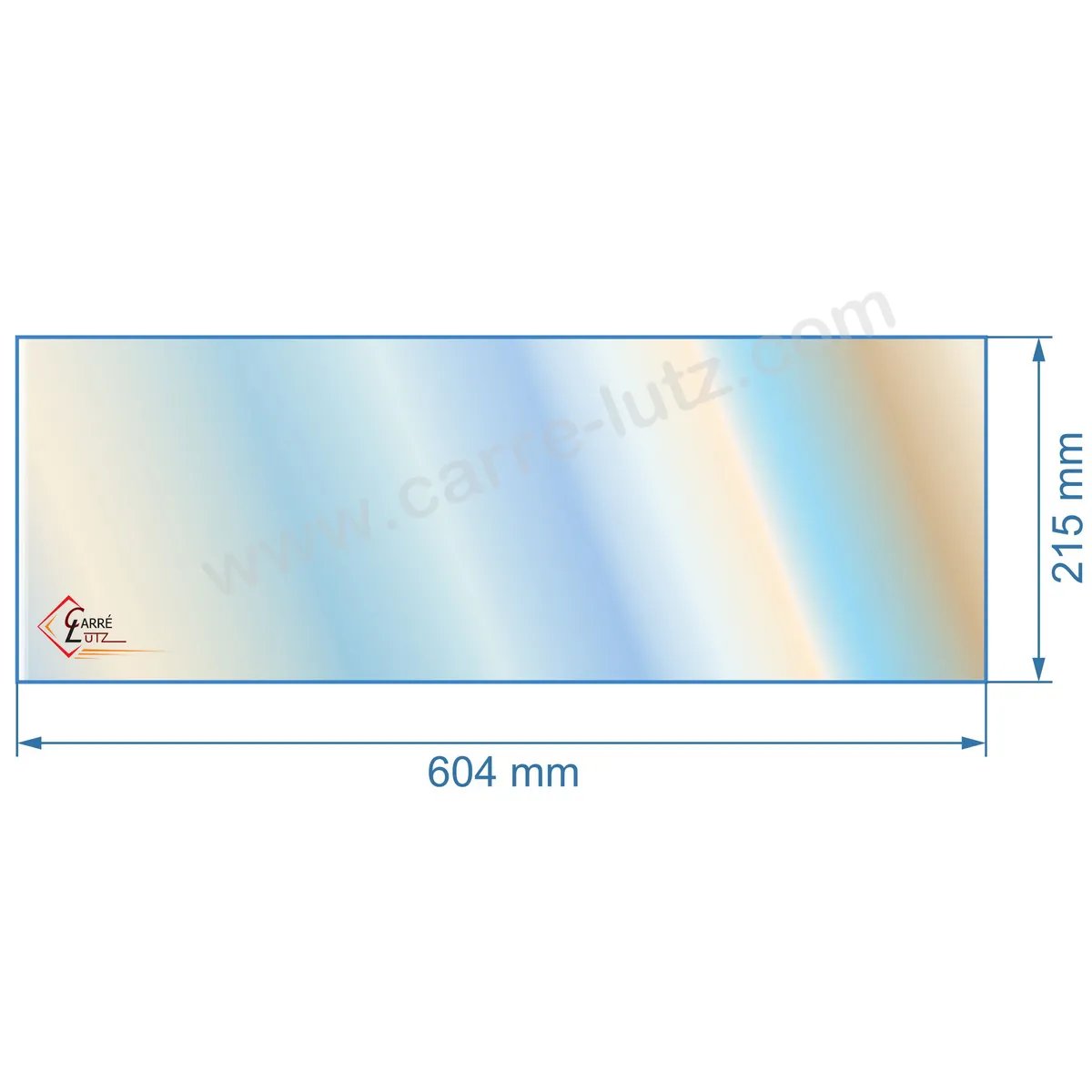 00191  Vitre de poele en Vitrocéramique 604x215 mm Nestor Martin gaz 54,90 €