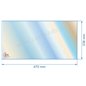 Vitre réfractaire Vitrocéramique 470x238 mm de poêle Godin 366718
