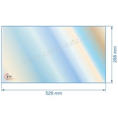 00200  verre réfractaire Vitrocéramique 529x288 mm Godin 366712 80,90 €