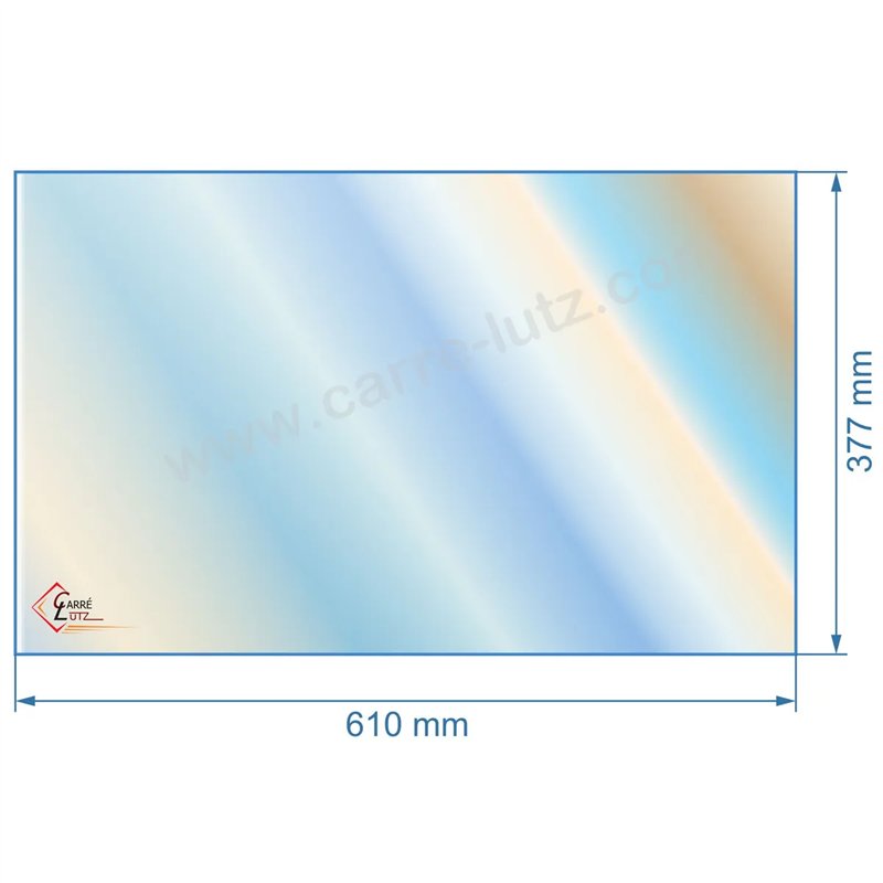 00211  Vitre réfractaire Vitrocéramique 610x377mm, de poêle P0027017 Deville CO7335 CO7888 118,70 €