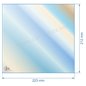 Vitre de poele en Vitrocéramique 223x212 mm compatible avec Deville 7850 7862