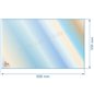 Vitre de poele en Vitrocéramique 558x330 mm compatible avec Deville 7852 7853 7854 7855