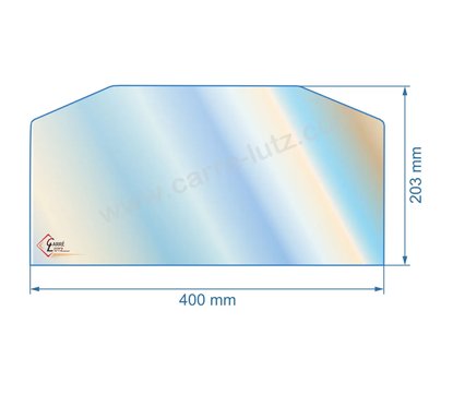 00218  Vitre de poele en Vitrocéramique 400x203 mm coins coupés Supra vosges 66,40 €
