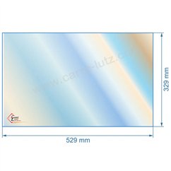 00220  Vitre réfractaire Vitrocéramique 529x329 mm 00001307864 Godin 366102 366104 86,20 €