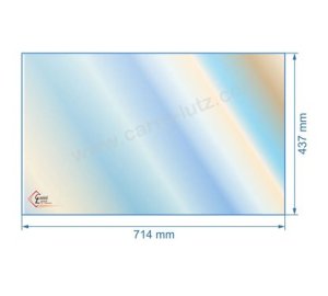 00001305486 - Vitre réfractaire Vitrocéramique 714x437 Godin 3268 3283 3368