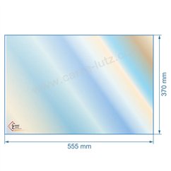 00231  017517 - verre réfractaire Vitrocéramique 555x370 Godin  112,30 €