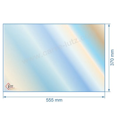 00231  017517 - verre réfractaire Vitrocéramique 555x370 Godin  94,40 €