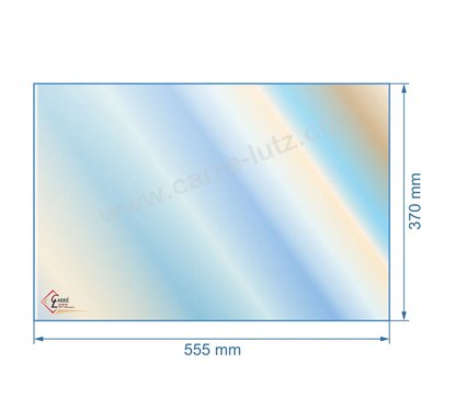 00231  017517 - verre réfractaire Vitrocéramique 555x370 Godin  112,30 €