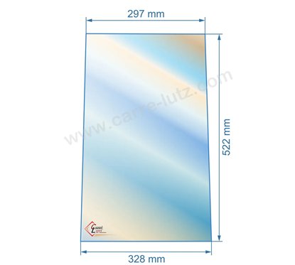 00236  00001307906 - verre réfractaire Vitrocéramique 522X328/297 Godin 104,40 €