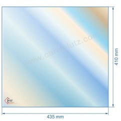 00238  00001307564 - verre réfractaire Vitrocéramique 435x410 de foyer Godin 91,90 €