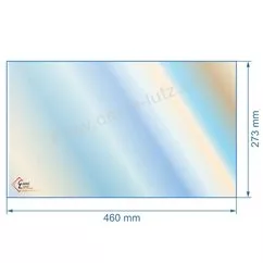 00239  00001308433 - Vitre réfractaire Vitrocéramique 460x273 mm de poêle Godin 388117 75,70 €