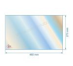 00239  00001308433 - Vitre réfractaire Vitrocéramique 460x273 mm de poêle Godin 388117 75,70 €