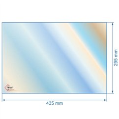 00241   0001307634 - Vitre réfractaire Vitrocéramique 435x295 mm de poêle   Godin 67,70 €