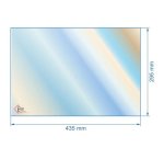 00241   0001307634 - Vitre réfractaire Vitrocéramique 435x295 mm de poêle   Godin 67,70 €