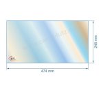 00242  00001307731  - Vitre réfractaire Vitrocéramique 474x246 mm Godin 665101 49,30 €