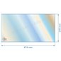 00001307731  - Vitre réfractaire Vitrocéramique 474x246 mm Godin 665101