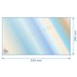 Vitre réfractaire Vitrocéramique 533X290 mm de foyer compatible avec Deville - P0046330