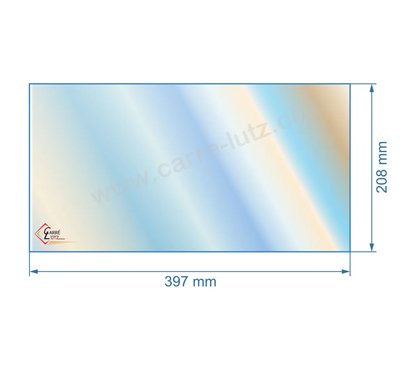 00254  Vitre réfractaire Vitrocéramique 397x208 compatible avec Invicta - AX601484A 34,90 €