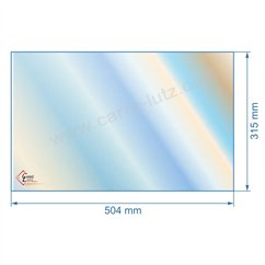 00319  188814 Vitre réfractaire Vitrocéramique 504x315 mm Franco-Belge 80,00 €