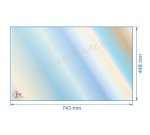 00322  188852 - Vitre réfractaire Vitrocéramique 743x448 mm Franco-Belge 157,20 €
