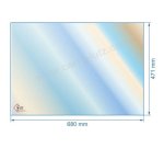 00324  188913 - Vitre réfractaire Vitrocéramique 680x471 mm non sérigraphié Franco-Belge 165,00 €