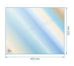 00326  188881 - Vitre réfractaire Vitrocéramique 404x322 mm Franco-Belge 68,40 €