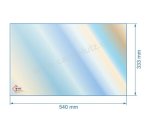 00330  188890 - Vitre réfractaire Vitrocéramique 540x333 mm Franco-Belge 88,50 €