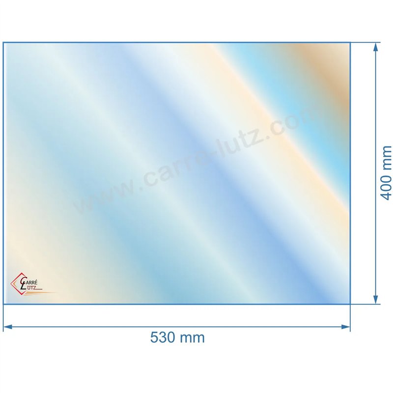 00331  verre réfractaire Vitrocéramique 530x400 Godin 3162 101,50 €