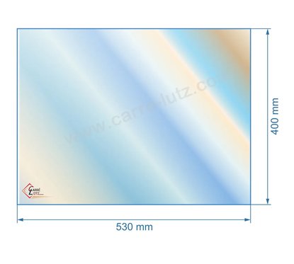 00331  verre réfractaire Vitrocéramique 530x400 Godin 3162 101,50 €