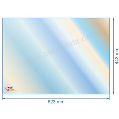 00334  verre réfractaire Vitrocéramique 623x443 mm Godin 3178 116,70 €