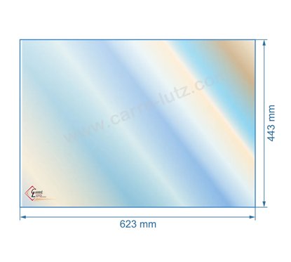 00334  verre réfractaire Vitrocéramique 623x443 mm Godin 3178 133,20 €