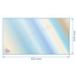 00001307390 - verre réfractaire Vitrocéramique 572x310 mm Godin 3461