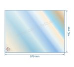 00336  00001307740 - verre réfractaire Vitrocéramique 570x400 mm Godin  112,90 €