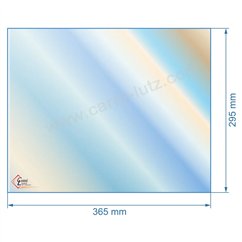 00338  00001308381 - verre réfractaire Vitrocéramique 365x295 mm Godin  59,40 €