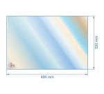 00340  00001308397 - verre réfractaire Vitrocéramique 490x320 mm Godin  82,80 €