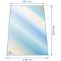 00001307944 - verre réfractaire Vitrocéramique 525x387/438 mm Godin 