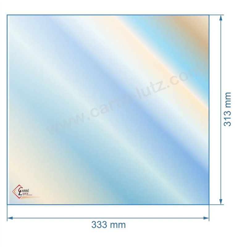00001307902 - verre réfractaire Vitrocéramique 333x313 mm Godin 