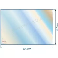 00345  00001307480 - verre réfractaire Vitrocéramique 606x407 mm Godin  120,80 €