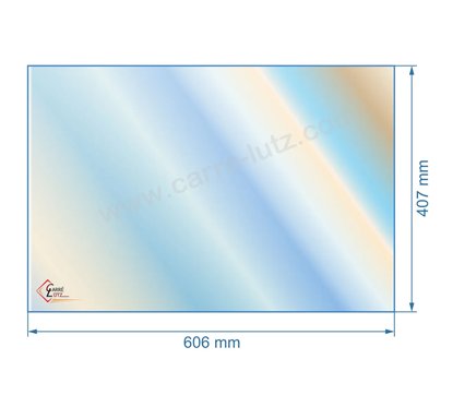 00345  00001307480 - verre réfractaire Vitrocéramique 606x407 mm Godin  120,80 €