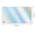00349  P0050233 - verre réfractaire Vitrocéramique 638x362 mm Deville 114,10 €