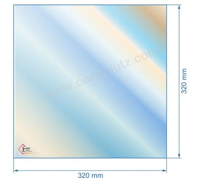 00350  D0024908 - verre réfractaire Vitrocéramique 320X320 mm Deville 52,10 €
