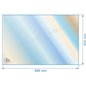 Verre réfractaire Vitrocéramique 696x454 mm compatible avec Deville - P0028164