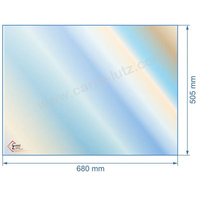 00356  Verre réfractaire Vitrocéramique 680x505 mm compatible avec Deville - P0048017 157,80 €
