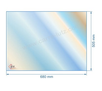 00356 P0048017 - verre réfractaire Vitrocéramique 680x505 mm Deville 161,60 €